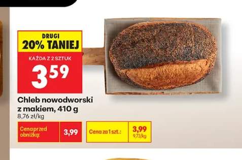 Chleb nowodworski z makiem