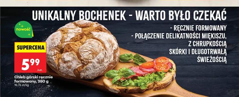 Chleb górski ręcznie formowany