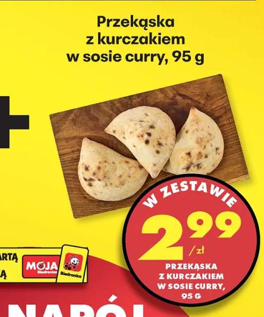 Przekąska z kurczakiem w sosie curry
