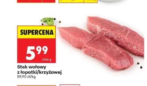 Stek wołowy z łopatki/krzyżowej