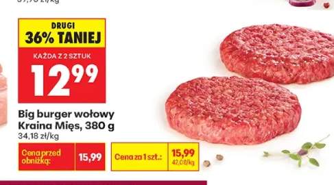 Big burger wołowy Kraina Mięs