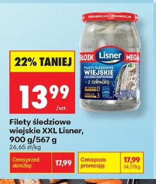 Filety śledziowe wiejskie XXL Lisner