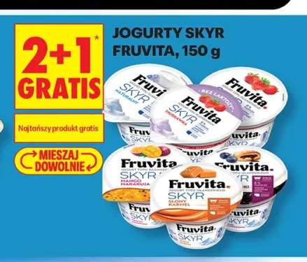 Jogurt typu islandzkiego Skyr Fruvita naturalny +5 wariantów