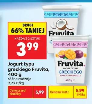 Jogurt typu greckiego Fruvita kokosowy +1 wariant