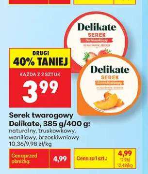 Serek twarogowy Delikate naturalny +3 warianty