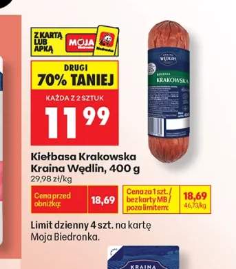 Kiełbasa Krakowska Kraina Wędlin