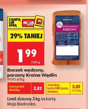 Boczek wędzony parzony Kraina Wędlin