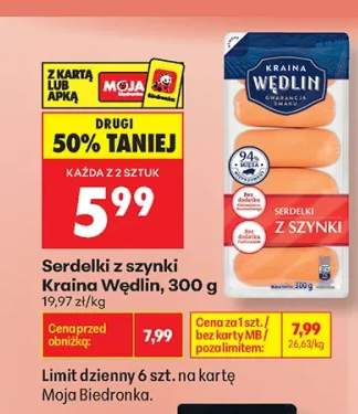 Serdelki z szynki Kraina Wędlin