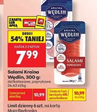 Salami delikatesowe Kraina Wędlin +1 wariant