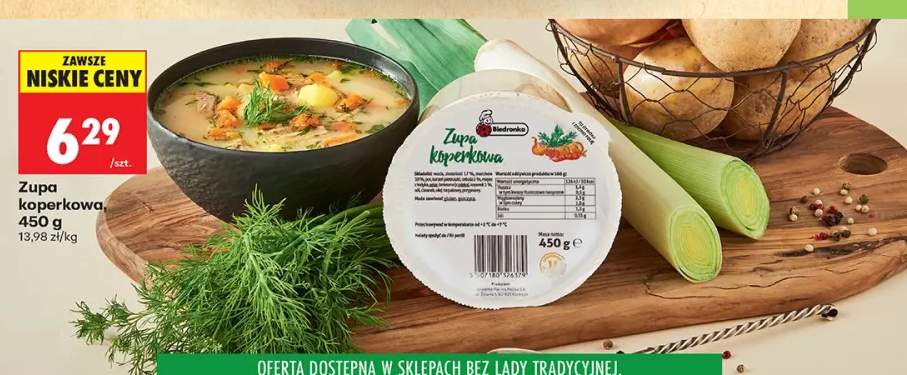Zupa koperkowa Biedronka
