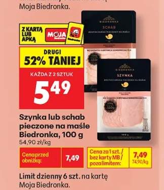 Szynka pieczona na maśle Biedronka +1 wariant