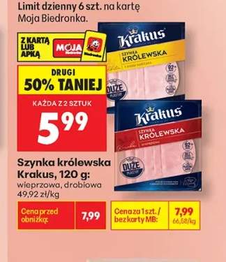 Szynka królewska drobiowa Krakus +1 wariant