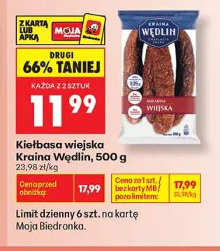 Kiełbasa wiejska Kraina Wędlin