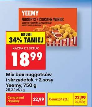 Mix box nuggetsów i skrzydełek Yeemy