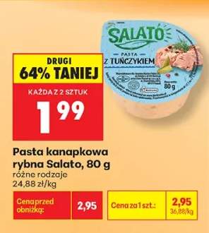 Pasta kanapkowa rybna z tuńczykiem Salato