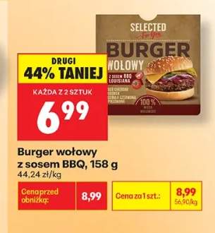 Burger wołowy z sosem BBQ Selected