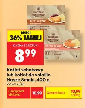 Kotlet schabowy Nasze Smaki +1 wariant