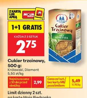 Cukier trzcinowy Królewski +1 wariant