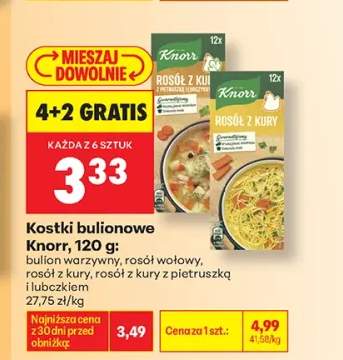Kostki bulionowe bulion warzywny Knorr +3 warianty