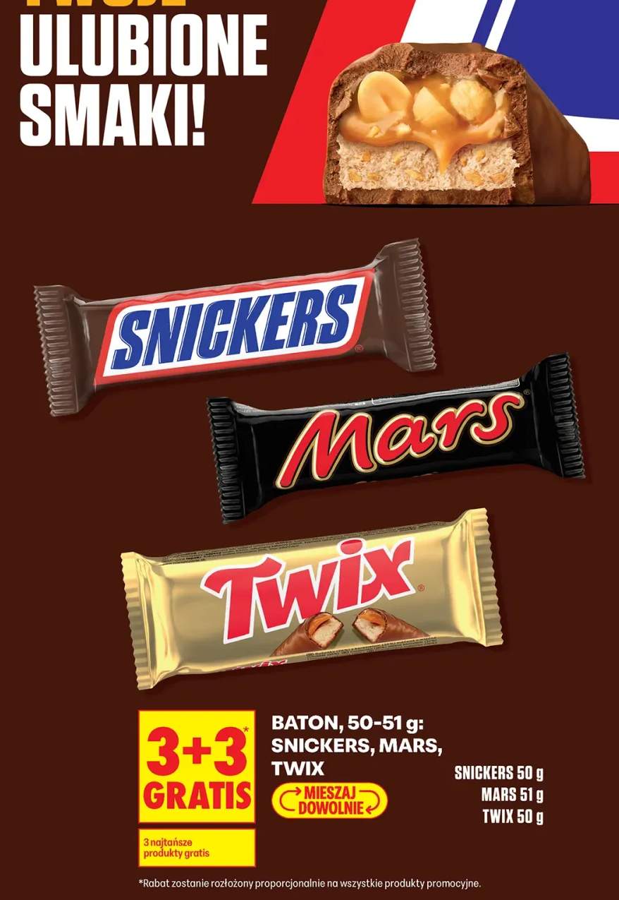 Baton Snickers +2 warianty