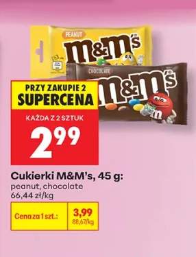 Cukierki M&M's peanut +1 wariant