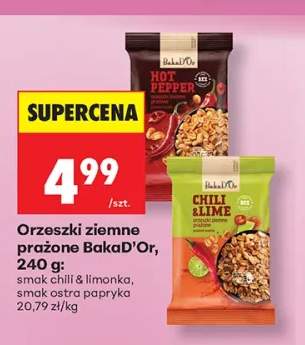 Orzeszki ziemne prażone BakaD'Or smak chili & limonka +1 wariant
