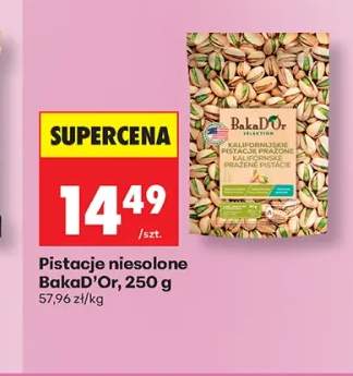 Pistacje niesolone BakaD'Or