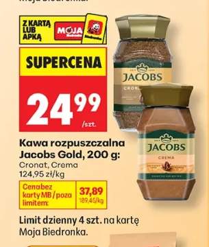Kawa rozpuszczalna Jacobs Gold +2 warianty