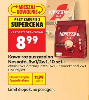 Kawa rozpuszczalna Nescafé 3w1 Classic +3 warianty
