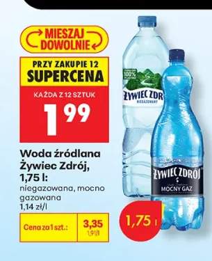 Woda źródlana Żywiec Zdrój niegazowana +1 wariant