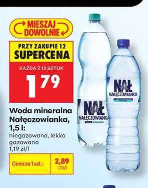 Woda mineralna Nałęczowianka niegazowana +1 wariant