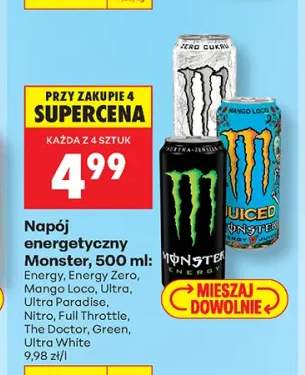Napój energetyczny Monster Energy +9 wariantów