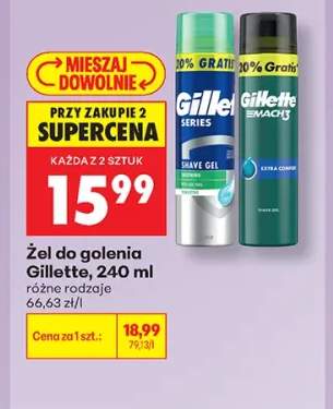 Żel do golenia Gillette Mach3 Extra Comfort +1 wariant
