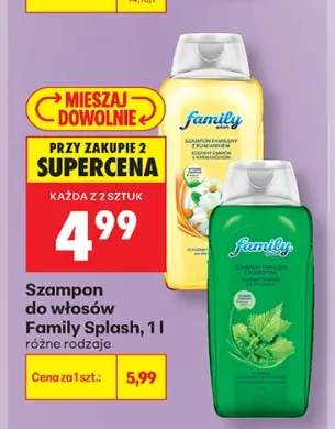 Szampon do włosów Family Splash z rumiankiem +1 wariant