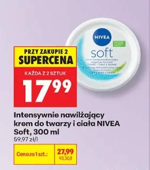 Intensywnie nawilżający krem do twarzy i ciała Nivea Soft