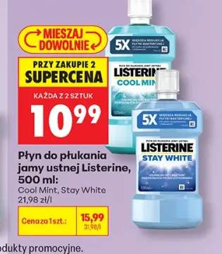Płyn do płukania jamy ustnej Listerine Cool Mint +1 wariant