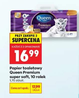 Papier toaletowy Queen Premium 10-pak