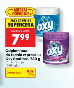 Odplamiacz do tkanin w proszku Oxy Spotless