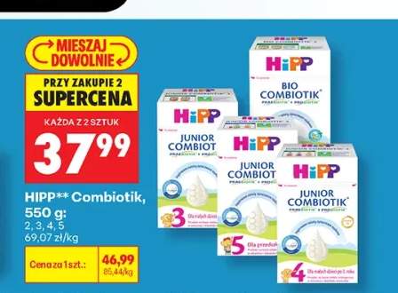Mleko następne HiPP Bio Combiotik 2 +3 warianty