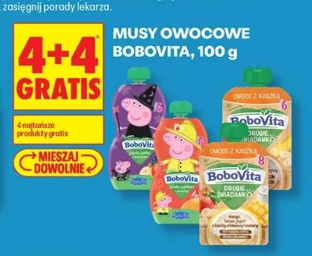 Mus owocowy BoboVita Jagody i jabłka z bananem +2 warianty