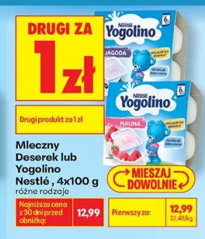 Deserek mleczny Nestlé Yogolino Jagoda