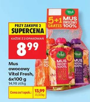 Mus owocowy Vital Fresh