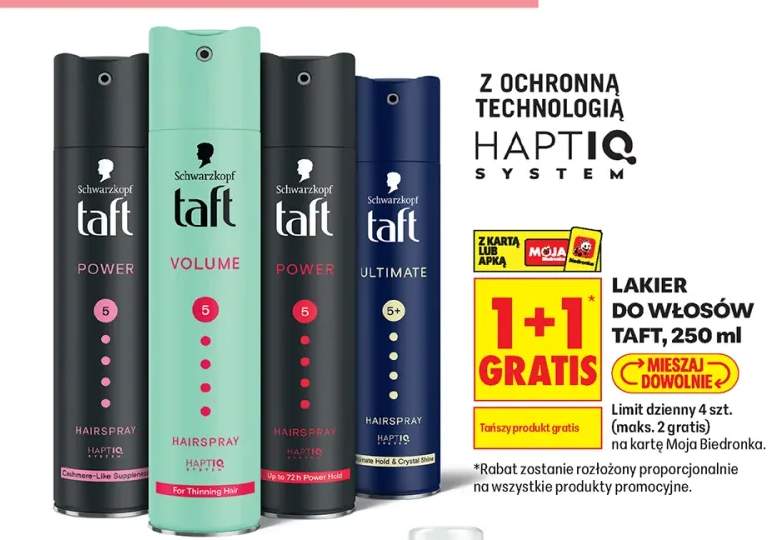 Lakier do włosów Taft Power Cashmere +3 warianty