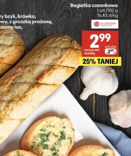 bagietka z masłem czosnkowym
