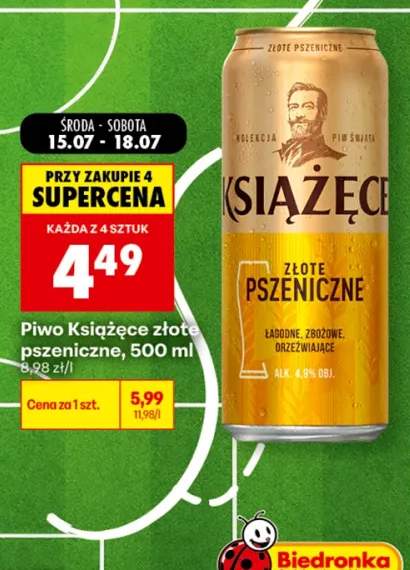 Piwo Książęce Złote Pszeniczne