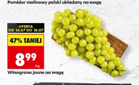 Winogrono jasne na wagę