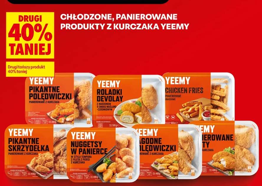 Pikantne polędwiczki panierowane z kurczaka Yeemy +5 wariantów