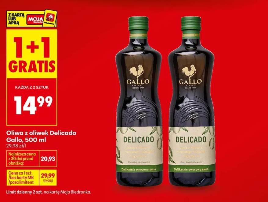 Oliwa z oliwek Delicado Gallo