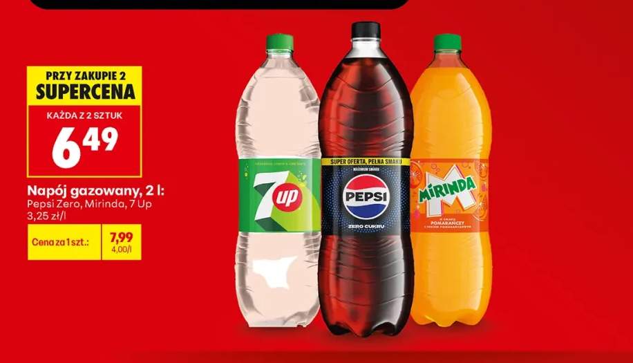 Napój gazowany Pepsi Zero Cukru +2 warianty