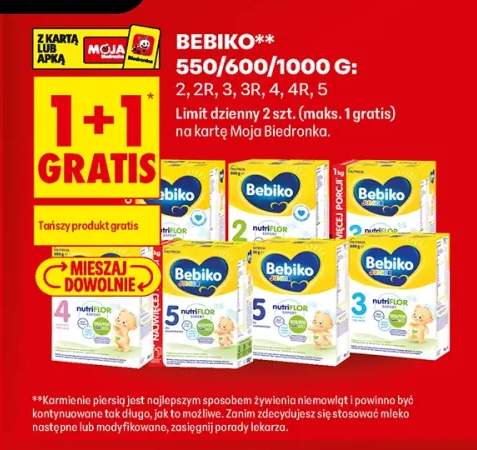Mleko modyfikowane Bebiko 2 NutriFlor Expert +3 warianty